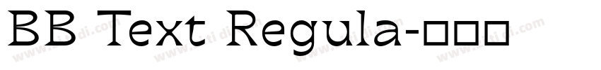 BB Text Regula字体转换
